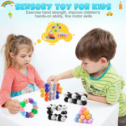 Autism Sensory Toys for Autistic Children, Fidget Toys for Adults Kids , Autism Toys for Toddlers 3-4, Easter Basket Stuffers Valentines Gift,Airplane Car Travel Toys for Kids Ages 3-5