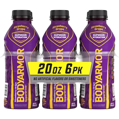 BODYARMOR Sports Drink Sports Beverage, Strawberry Banana, Coconut Water Hydration, Natural Flavors With Vitamins, Potassium-Packed Electrolytes, Perfect For Athletes, 12 Fl Oz (Pack of 8)