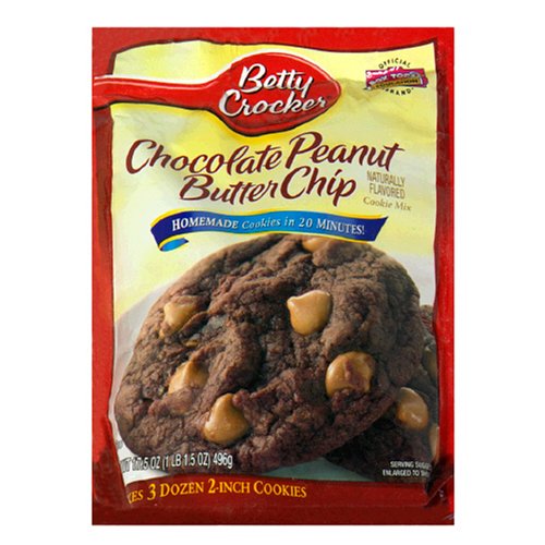 Betty Crocker Peanut Butter Cookie Mix, Makes twelve (12) 2-inch Cookies, 7.2 oz.