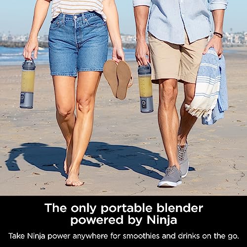 Ninja BC151EM Blast Portable Blender, Cordless, 18oz. Vessel, Personal Blender-for Shakes & Smoothies, BPA Free, Leakproof-Lid & Sip Spout, USB-C Rechargeable, Dishwasher Safe Parts