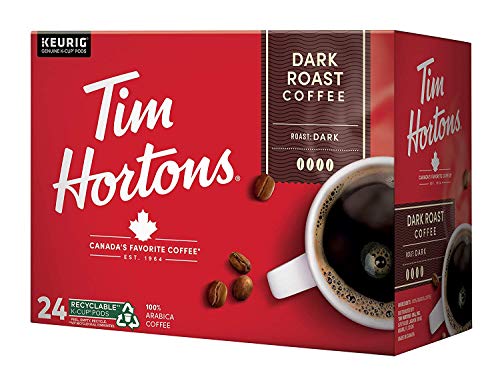 Tim Hortons Original Blend, Medium Roast Coffee, Single-Serve K-Cup Pods Compatible with Keurig Brewers, 24 Count(Pack of 1)(Packaging may vary)