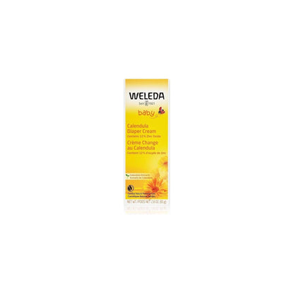 Weleda Baby Calendula Diaper Cream, 2.8 Fluid Ounce, Plant Rich Protection with Calendula, Chamomile, Sweet Almond Oil, Lanolin and Zinc Oxide