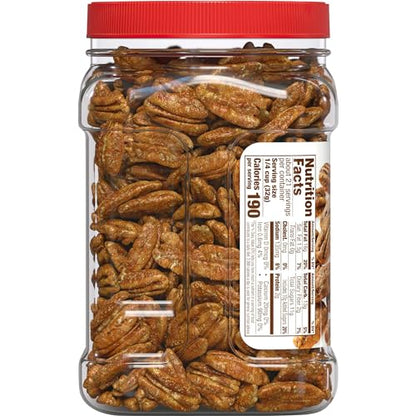 Fisher Snack Glazed Pecans, 24 Ounces, Made with Whole Mammoth Pecans, 100% Recyclable