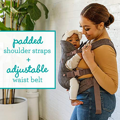 Infantino Flip Advanced 4-in-1 Carrier - Ergonomic, convertible, face-in and face-out front and back carry for newborns and older babies 8-32 lbs