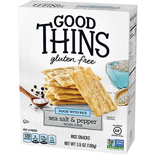 Good Thins Simply Salt Rice Snacks Gluten Free Crackers, 3.5 oz