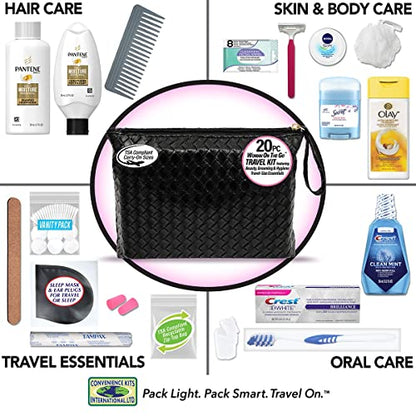 Convenience Kits international 10 PC Deluxe Kit, Featuring: Herbal Essence Argan Oil Hair Care and Body Care Travel-Size Products