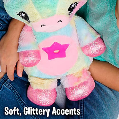 Ontel Star Belly Dream Lites, Stuffed Animal Night Light, Magical Pink and Purple Unicorn - Projects Glowing Stars & Shapes in 6 Gentle Colors, As Seen on TV