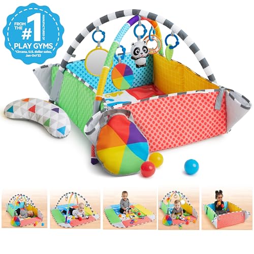 Baby Einstein 4-in-1 Kickin' Tunes Music and Language Play Gym and Piano Tummy Time Activity Mat