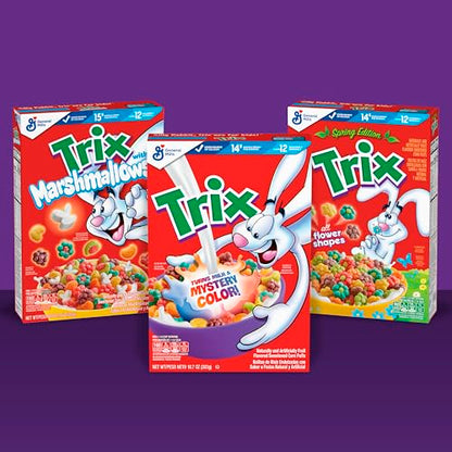 Trix Fruity Breakfast Cereal, 6 Fruity Shapes, Whole Grain, Family Size, 16.1 OZ