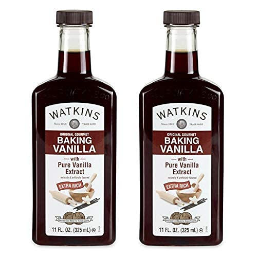 Watkins All Natural Original Gourmet Baking Vanilla, with Pure Vanilla Extract, 11 Fl Oz (Pack of 1) - Packaging May Vary