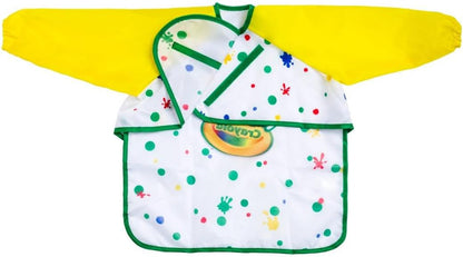 Crayola Art Smock for Toddlers, Small Waterproof Bib, Best Fit for Age 1 (12 Months), 1 x 7-1/5 x 8-1/10 in