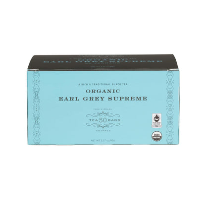 Harney & Sons Organic Earl Grey Supreme Teabags, 50 Count