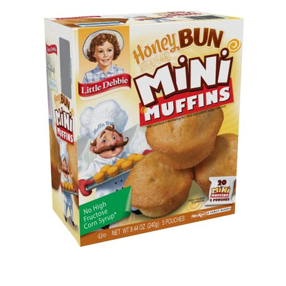 Little Debbie Chocolate Chip Mini Muffins, 5 Pouches, 8.44 OZ Box