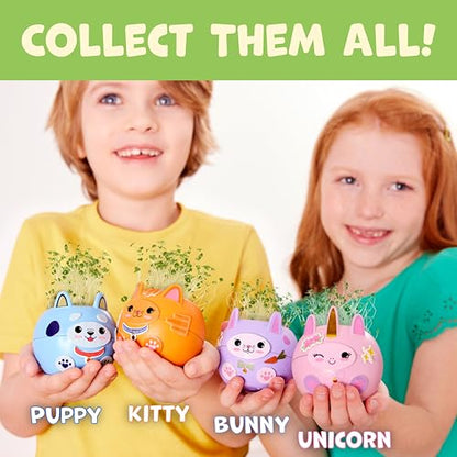 Creativity for Kids Plant-A-Pet: Kitty - Arts and Crafts for Kids Ages 6-8+, Gifts for Girls and Stocking Stuffers for Kids, Boy and Girl Toys, Chia Seed Plant Pet for Kids