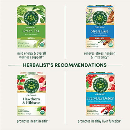 Traditional Medicinals Organic Hibiscus Herbal Tea, 16 Tea Bags (Pack Of 1)