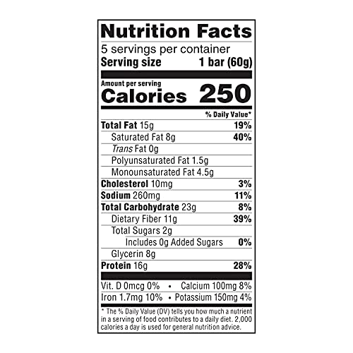 Atkins Double Fudge Brownie Protein Meal Bar, High Fiber, 15g Protein, 1g Sugar, 4g Net Carb, Meal Replacement, Keto Friendly