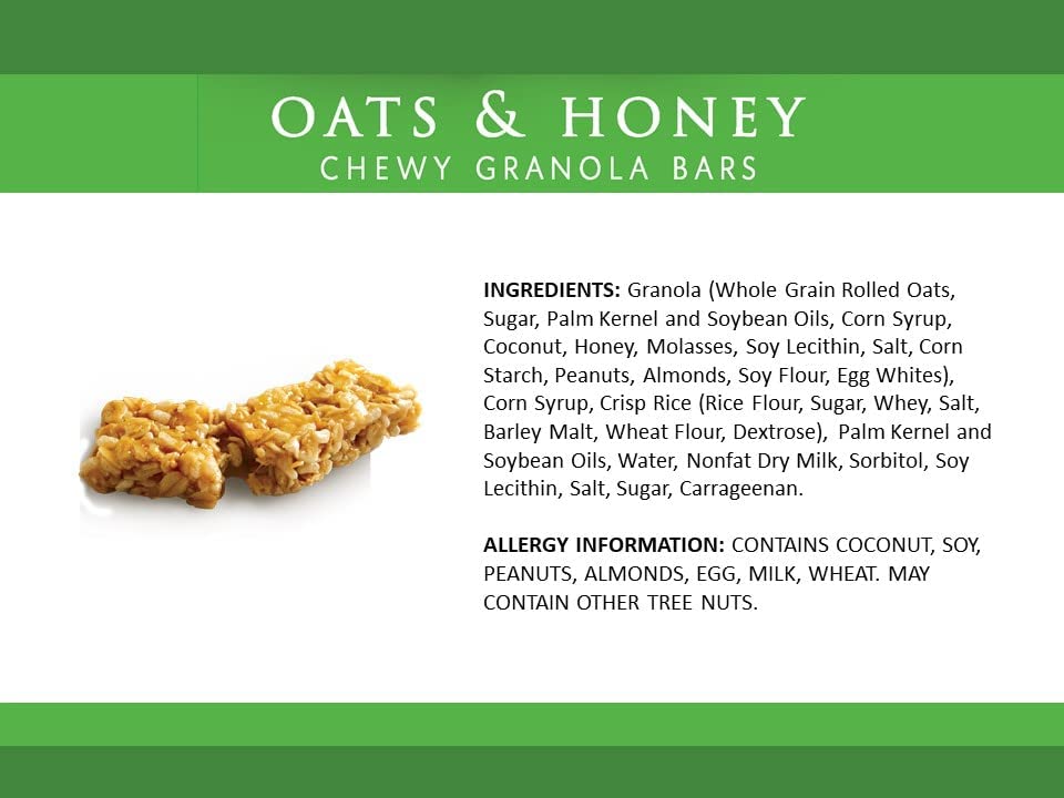 Sunbelt Bakery Oats & Honey Chewy Granola Bars, 15-1.0 OZ Bars (1 Box)