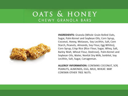 Sunbelt Bakery Oats & Honey Chewy Granola Bars, 15-1.0 OZ Bars (1 Box)