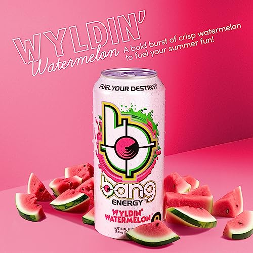 Bang Energy Bangster Berry, Sugar-Free Energy Drink, 16-Ounce (Pack of 12)