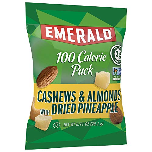 Emerald Nuts Mixed Nuts Variety Pack 18ct (1-Pack) , 100-Calorie Individual Packs , Features Dry Roasted Almonds, Natural Almonds & Walnuts, and Roasted & Salted Cashews