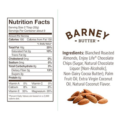 Barney Butter Almond Butter, Smooth, 16 Ounce Jar, Skin-Free Almonds, No Stir, Non-GMO, Gluten Free, Keto, Paleo, Vegan