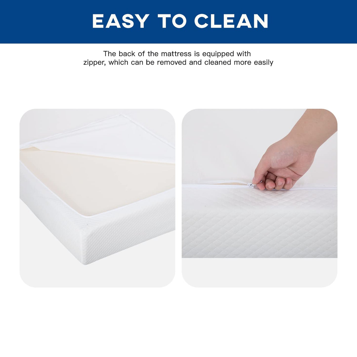 FDW 5 Inch Gel Memory Foam Mattress Medium-Firm Mattress for Pressure Relief & Cooler Sleep Mattress for Kid Adults CertiPUR-US Certified Mattress in a Box,Twin