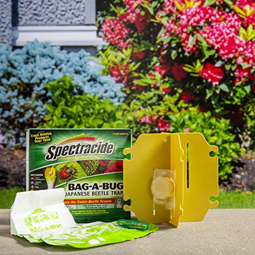 Spectracide Bag-A-Bug Japanese Beetle Trap, Dual Lure System