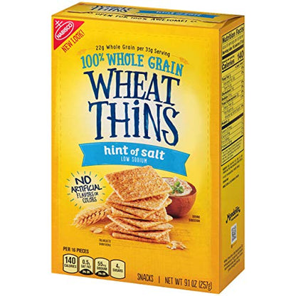 Wheat Thins Original Whole Grain Wheat Crackers, Party Size, 20 oz Box