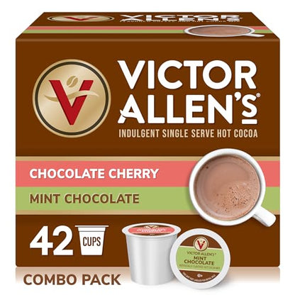 Victor Allen's Coffee Milk Chocolate Flavored Hot Cocoa Mix, 42 Count, Single Serve K-Cup Pods for Keurig K-Cup Brewers