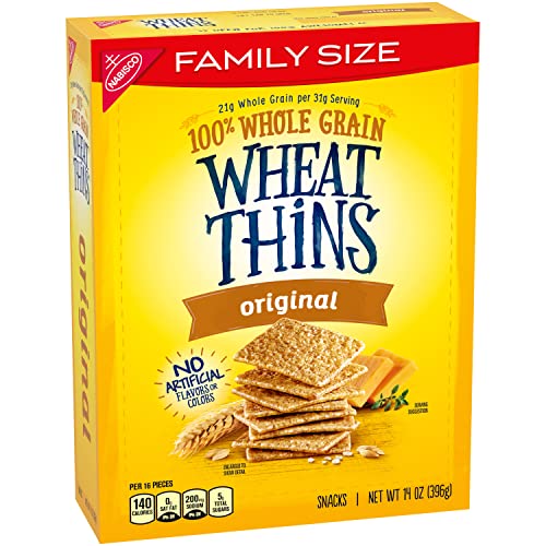 Wheat Thins Original Whole Grain Wheat Crackers, Party Size, 20 oz Box