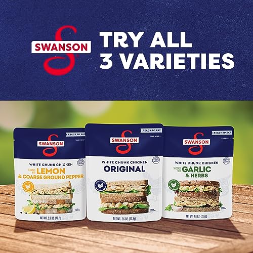 Swanson White Premium Chunk Canned Chicken Breast in Water, Fully Cooked Chicken, 4.5 OZ Can (Pack of 4)