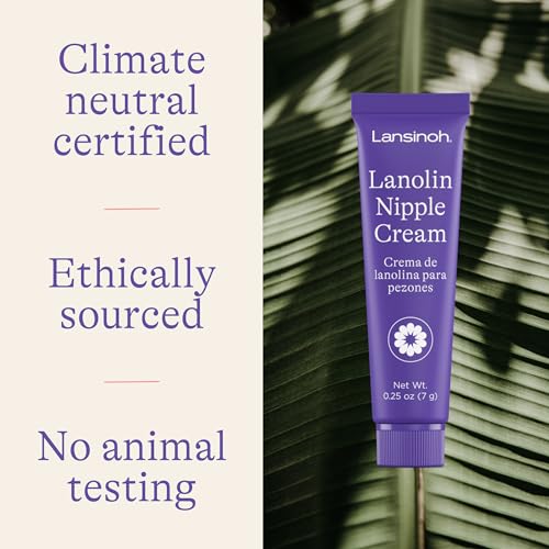 Lansinoh Lanolin Nipple Cream, Safe Nipple Balm for Baby and Mom, Breastfeeding Essentials, 1.41 Ounces