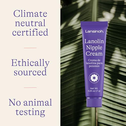 Lansinoh Lanolin Nipple Cream, Safe Nipple Balm for Baby and Mom, Breastfeeding Essentials, 1.41 Ounces