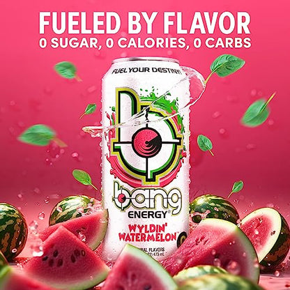 Bang Energy Bangster Berry, Sugar-Free Energy Drink, 16-Ounce (Pack of 12)