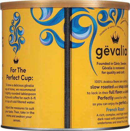 Gevalia French Roast Ground Coffee (27.6 oz Canister)