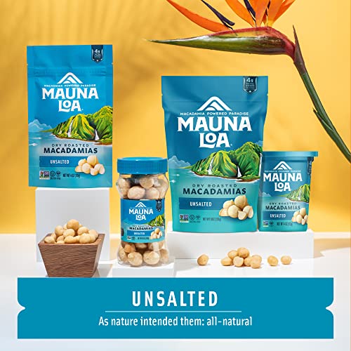 Mauna Loa Premium Hawaiian Roasted Macadamia Nuts, Sea Salt Flavor, 8 Oz