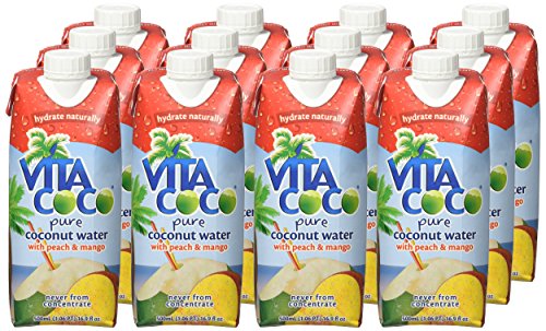 Vita Coco Coconut Water Naturally Hydrating Electrolyte Drink Smart Alternative to Coffee Soda and Sports Drinks Gluten Free, Pineapple, 16.9 Fl Oz (Pack of 12), 202.8 Fl Oz