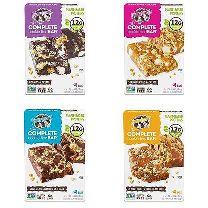 Lenny & Larry's Cookie-fied Bar, Cookies & Creme, 45g - Plant-Based Protein Bar, Vegan and Non-GMO (Pack of 9)