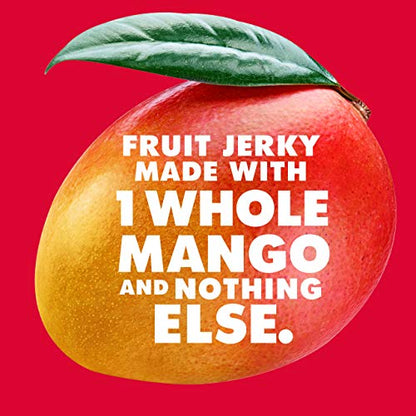 Solely - Organic Mango Fruit Jerky - 12 Individually Wrapped Fruit Strips - Fruit Leather Made from Dried Fruit - Healthy Snacks, Vegan - 0.8oz (23g)