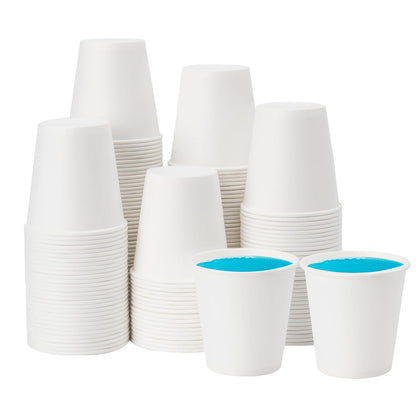 [100 Pack] 3 oz Bathroom Paper Cups, Disposable Paper Cups, Mouthwash Cups, Paper Coffee Cups, Ideal for Bathroom