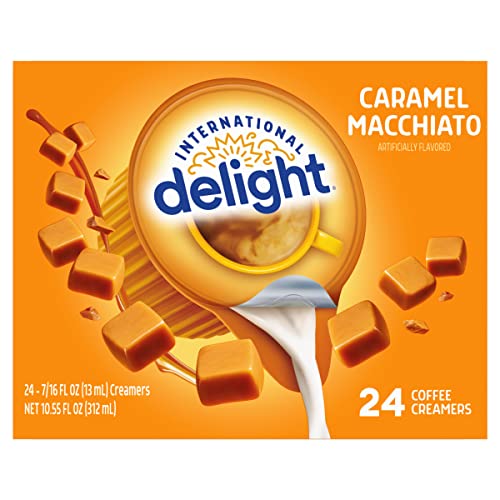 International Delight Coffee Creamer Singles, Sweet & Creamy, Shelf Stable Flavored Creamer, 24 Ct, 16 FL Oz, Pre-Portioned Creamers