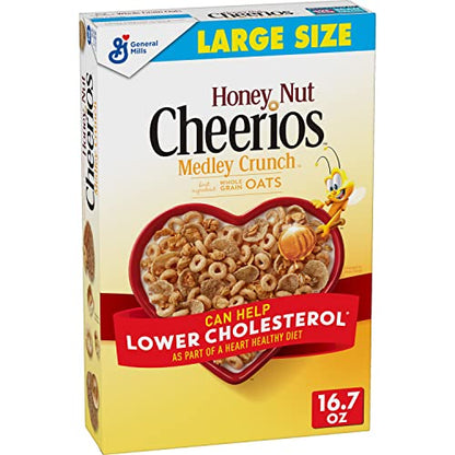 Honey Nut Cheerios Heart Healthy Cereal Cup, 1.8 OZ Single Serve Cereal Cup (Pack of 12)