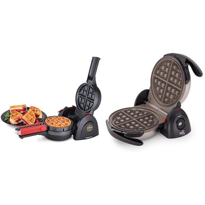 Presto 03512 Stuffler Stuffed Waffle Maker, Belgian, Large, Black