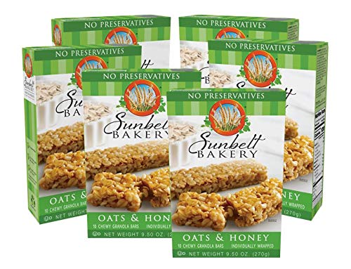 Sunbelt Bakery Oats & Honey Chewy Granola Bars, 15-1.0 OZ Bars (1 Box)