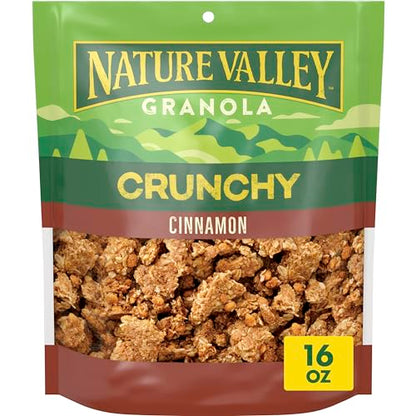 Nature Valley Crunchy Granola, Oats and Honey, Resealable Bag, 16 OZ