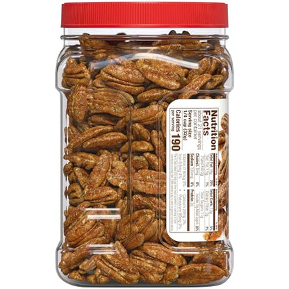 Fisher Snack Glazed Pecans, 24 Ounces, Made with Whole Mammoth Pecans, 100% Recyclable