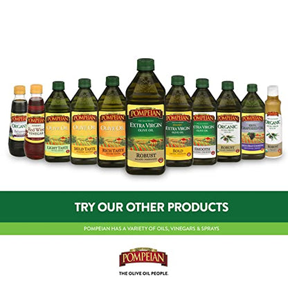 Pompeian Robust Extra Virgin Olive Oil, First Cold Pressed, Full-Bodied Flavor, Perfect for Salad Dressings & Marinades, 68 FL. OZ.