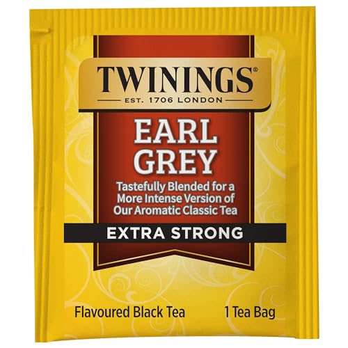 Twinings English Breakfast Black Tea, 100 Individually Wrapped Tea Bags, Smooth, Flavourful, Robust, Caffeinated, Enjoy Hot or Iced