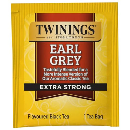 Twinings English Breakfast Black Tea, 100 Individually Wrapped Tea Bags, Smooth, Flavourful, Robust, Caffeinated, Enjoy Hot or Iced