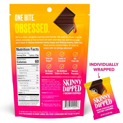 SkinnyDipped Snack Attack Minis Almond Variety Pack, Healthy Snack, Plant Protein, Gluten Free, 0.46 oz Mini Bags, Pack of 25